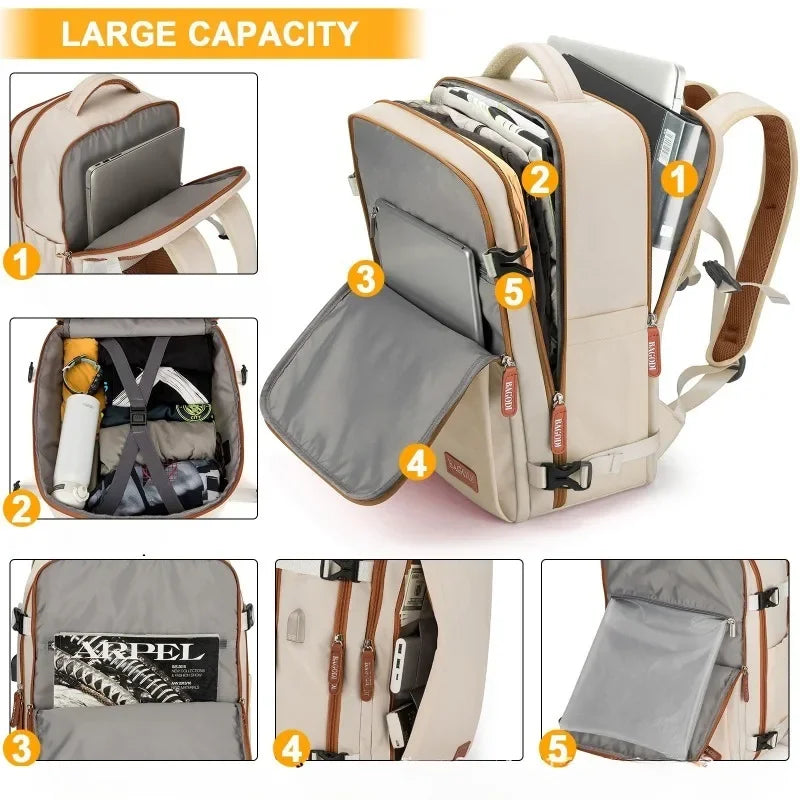 Bag Large Backpack for Women Men Travel Business Computer Bag Suitcase Cabin Bag Aircraft Ryanair Carry on LuggageTravel Backpack ''hayoutopy''