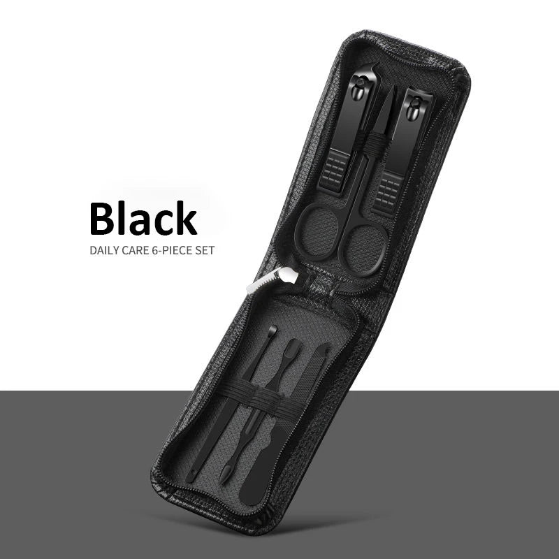 Nail Scissors Set Household High End Mens And Womens Special Nail Clippers Manicure Beauty Tools 6 Piece Portable Household ''hayoutopy''
