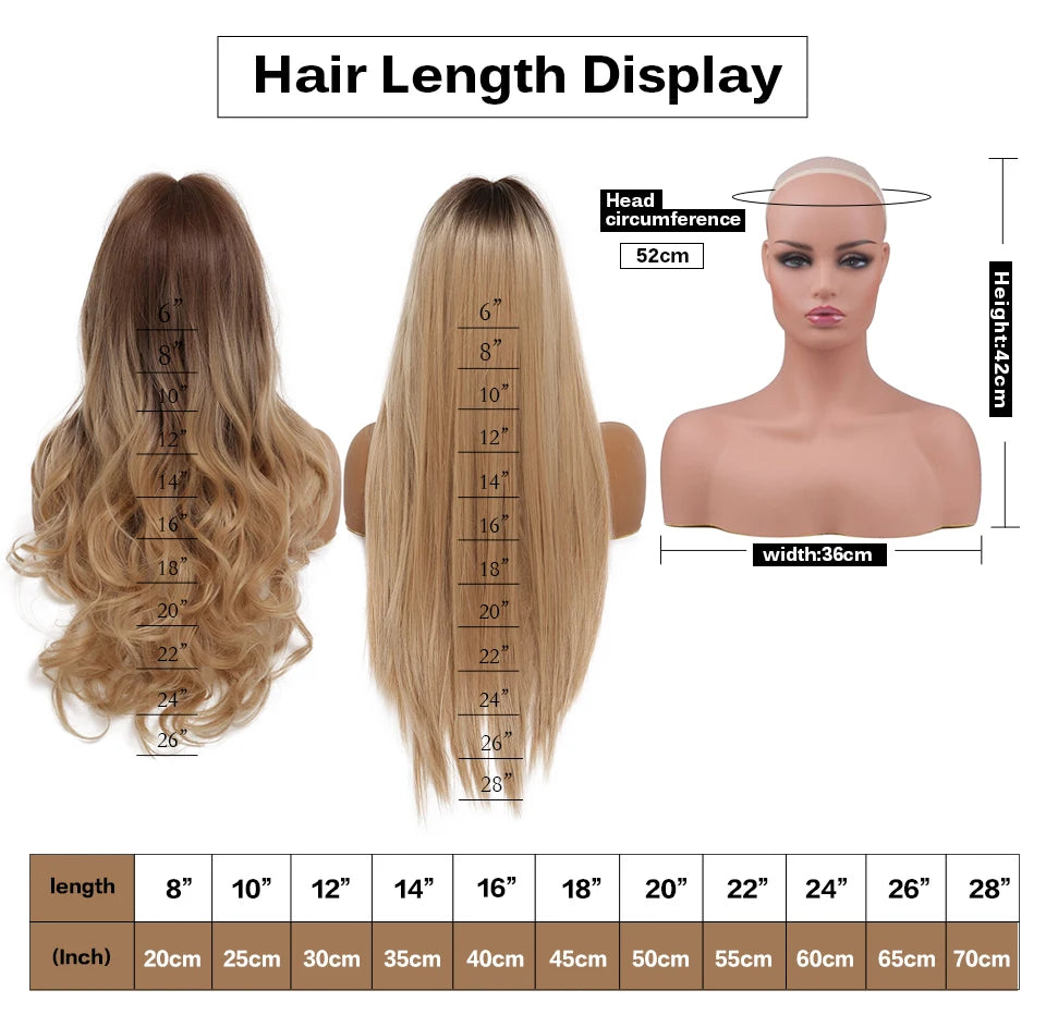 Perruque  Hair extension Synthetic
