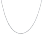 Silver Color Sparkling Necklace For Women's