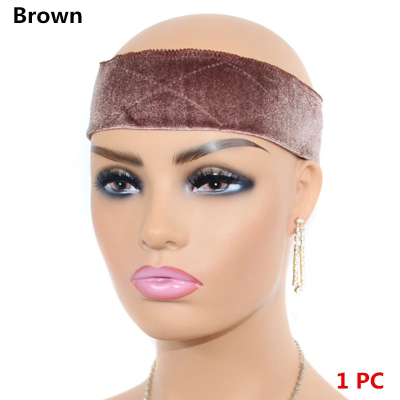 1PC Adjustable Wig Grip Band for Lace Front, No-slip Velvet Wig Grip Headbands for Women Keeping Wigs in Place