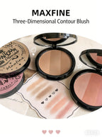 3 Colors Gray Trimming Palette Blush Palette Exquisite Matte Nose Shadow Eye Shadow Brightening Contour Trimming Palette
