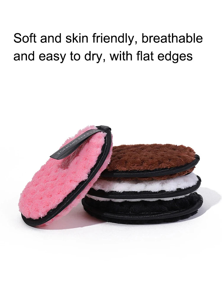 Makeup Remover 4PCS Microfiber Cotton