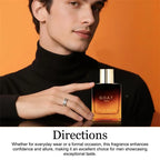 Classic High-end Men's Perfume  Men's Lasting Scent Couples Date Eau De Parfum Exudes Captivating Charm Fresh Sandalwood Vanilla