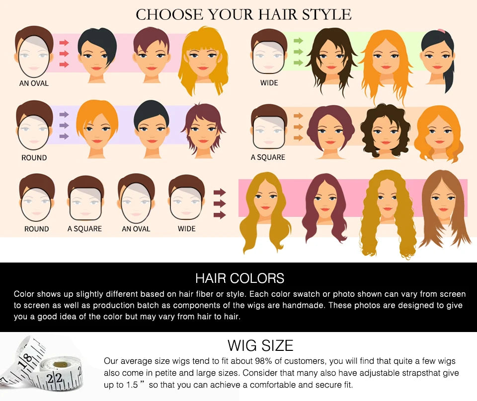 Perruque  Hair extension Synthetic