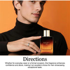 Classic High-end Men's Perfume  Men's Lasting Scent Couples Date Eau De Parfum Exudes Captivating Charm Fresh Sandalwood Vanilla