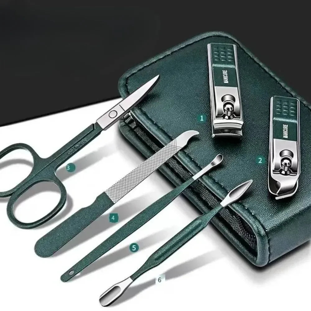 6Pcs Nail Scissors Set Household High End Mens and Womens Special Nail Clippers Manicure Beauty Tools Portable Manicure Tools ''hayoutopy''