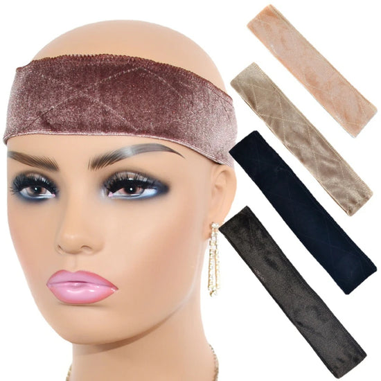 1PC Adjustable Wig Grip Band for Lace Front, No-slip Velvet Wig Grip Headbands for Women Keeping Wigs in Place