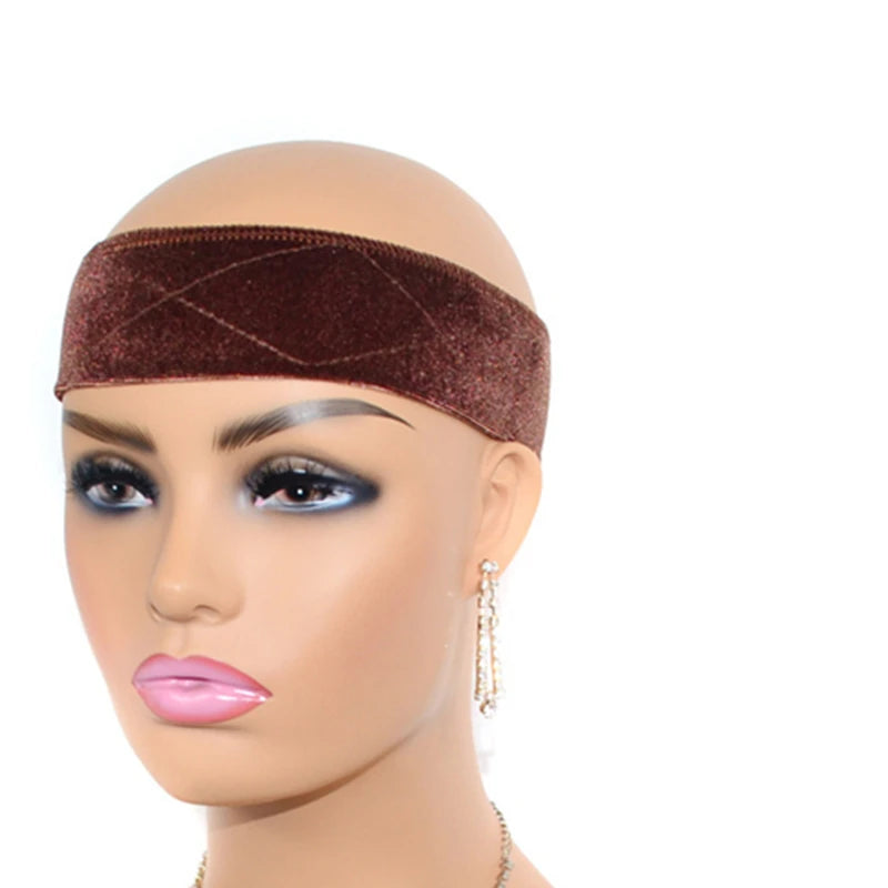 1PC Adjustable Wig Grip Band for Lace Front, No-slip Velvet Wig Grip Headbands for Women Keeping Wigs in Place