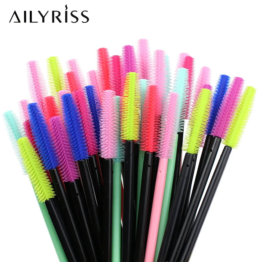 Makeup 25pcs Silicone Mascara Wands