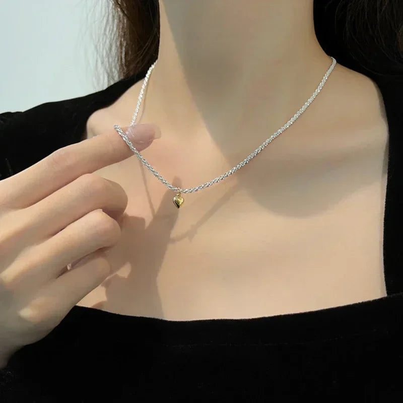 Necklace for Women Silver Color Clavicle