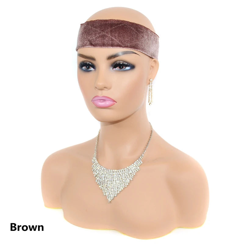1PC Adjustable Wig Grip Band for Lace Front, No-slip Velvet Wig Grip Headbands for Women Keeping Wigs in Place