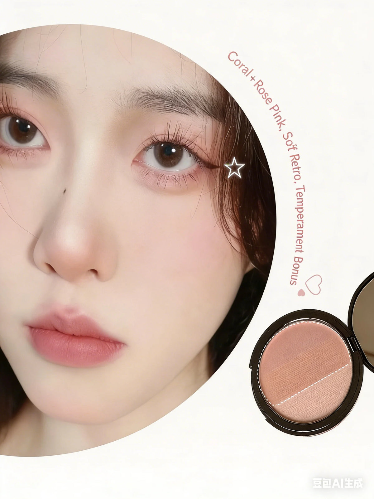 3 Colors Gray Trimming Palette Blush Palette Exquisite Matte Nose Shadow Eye Shadow Brightening Contour Trimming Palette
