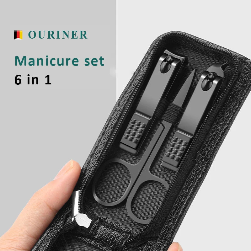 Nail Scissors Set Household High End Mens And Womens Special Nail Clippers Manicure Beauty Tools 6 Piece Portable Household ''hayoutopy''