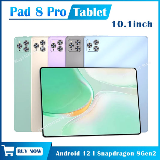 Tablette 2024 Pad 8 Pro .Tablet Android 13.0 10000mAh Globale Versione 16GB + 1TB 10.1 inch Qualcomm Snapdragon 8 Gen2 10 Core Tablets PC 'hayoutopy'