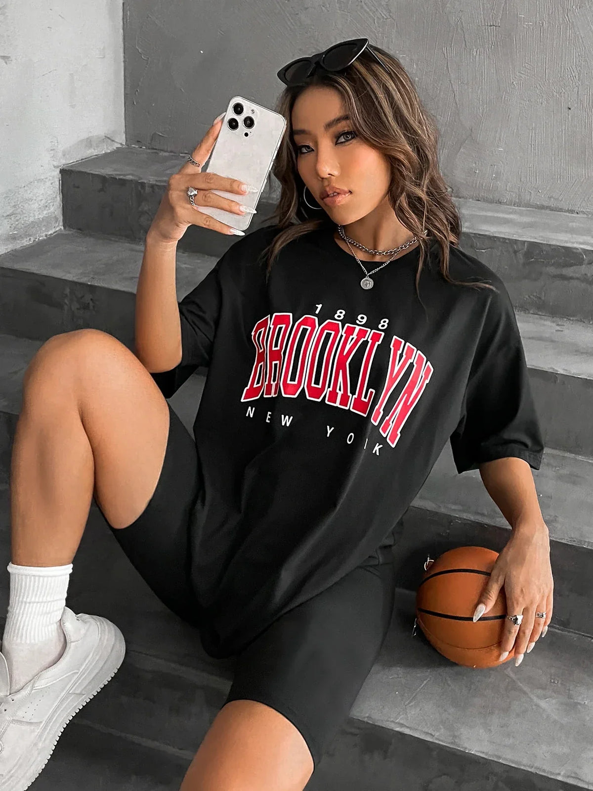 Brooklyn New York Womens Cotton