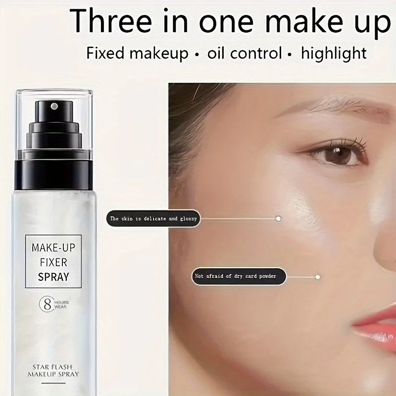 100ml Makeup Setting Spray,Makeup Fixer Spray,Long Lasting Oil Control Hydrating Makeup Fixing Setting Spray Cosmetics For Women