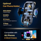 Car Phone Holder Mount,TOPK Upgrade Auto Locking Universal Phone Stand Holder with Hook Clip for Car Air Vent for iPhone Samsun