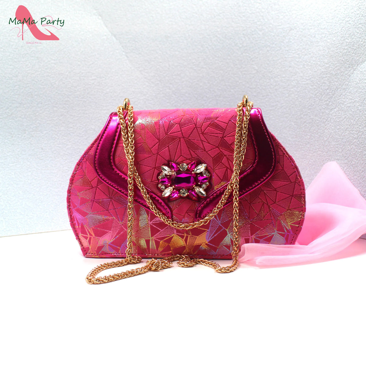 Shoe's and Bag Set in Fuchsia Color Sweet