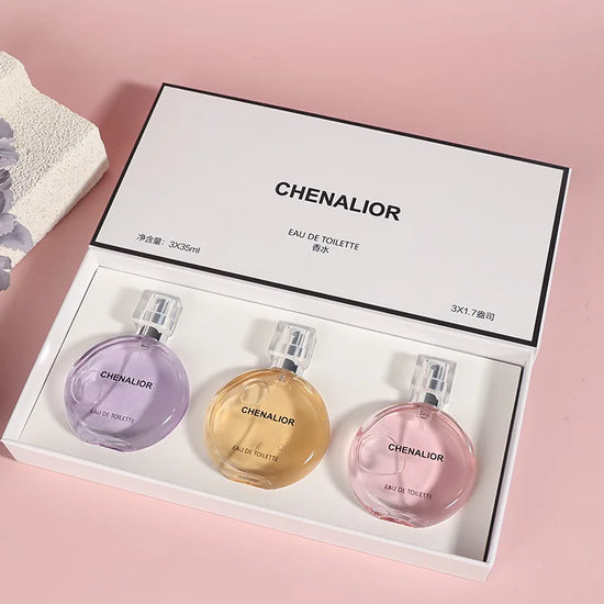 105ml Women’s Perfume Gift Set 3PCS – Long Lasting Eau de Parfum with Fruity Floral Chypre Scents for Elegant Daily Special Wear