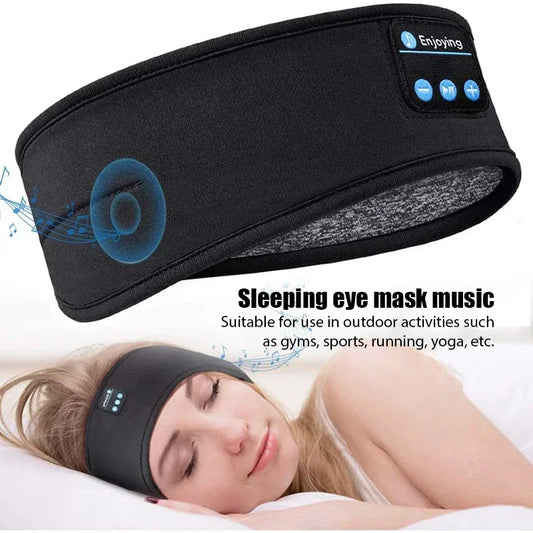Bluetooth Earphones Sports Sleeping Headband Elastic Wireless Headphones Music Eye Mask Wireless Bluetooth Headset Headband 'hayoutopy'