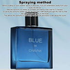 Classic Blue De Chavnk Eau De Parfum 50ml/100ml Pheromone Perfume for Men Gentleman Attract Women Body Spray Azure Fragrance