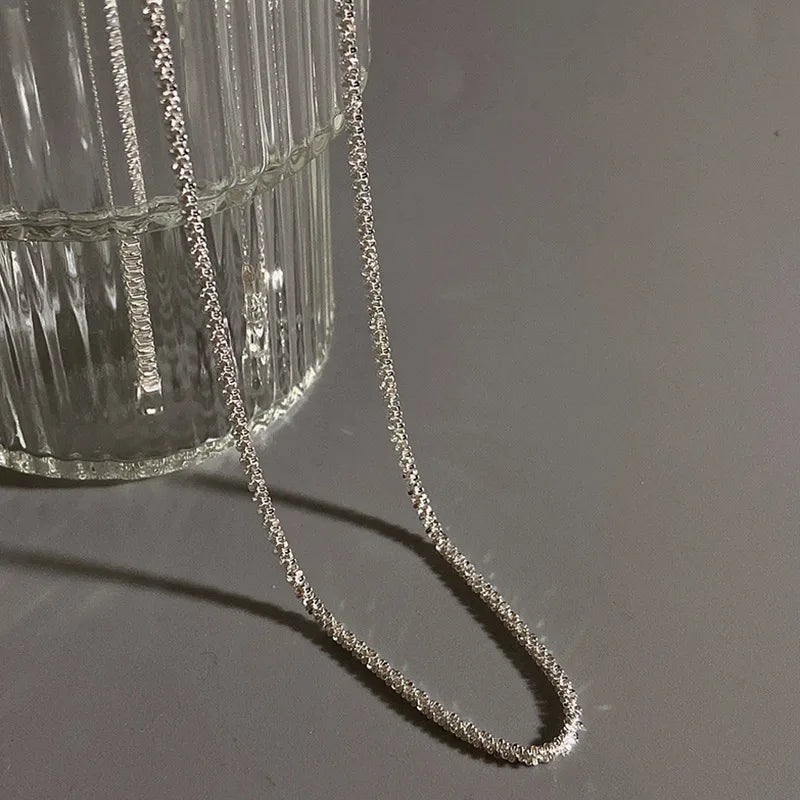 Necklace for Women Silver Color Clavicle