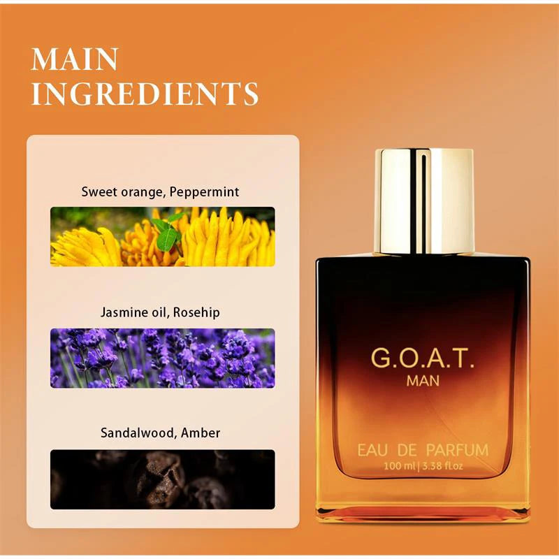 Classic High-end Men's Perfume  Men's Lasting Scent Couples Date Eau De Parfum Exudes Captivating Charm Fresh Sandalwood Vanilla
